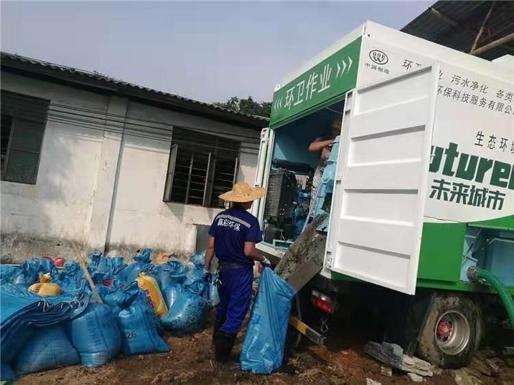 盐边工业污泥压干处理